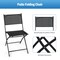 Camping and Garden Folding Chairs 4-Piece Outdoor Seating Set